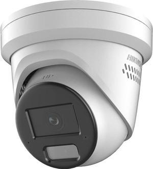 HIKV DS-2CD2386G2H-IS2U/SL 2.8mm 8MP DarkFighter Strobe Light & Audible Warn Turret PoE IP Camera, Perimeter Protection, Face Capture, Two-Way Audio, F1.0, Upgrade & Enhancement of DS-2CD2386G2-ISU/SL