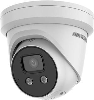 HIKV DS-2CD2386G2-ISU/SL 2.8mm 4K 8MP Acu-Sense Strobe Light & Audible Warning Turret PoE IP Camera, Smart VCA, DarkFighter Technology, Human/Vehicle Detection, Two-Way Audio, H.265+, IP67, Full Metal