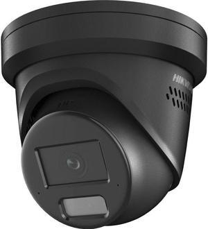 HIKV DS-2CD2386G2H-IS2U/SL Black 8MP DarkFighter Strobe Light & Audible Warn Turret PoE IP Camera, Perimeter Protection, Face Capture, Two-Way Audio, F1.0, Upgrade & Enhancement of DS-2CD2386G2-ISU/SL