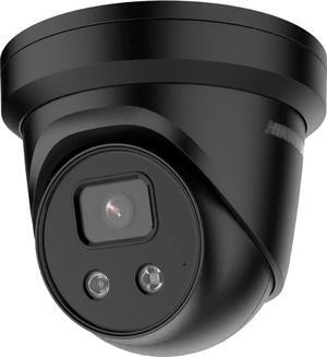 HIKV DS-2CD2386G2-ISU/SL 2.8mm Black 4K 8MP Acu-Sense Strobe Light & Audible Warning Turret PoE IP Camera, Smart VCA, DarkFighter Technology, Human/Vehicle Detection, Two-Way Audio, H.265+, Full Metal