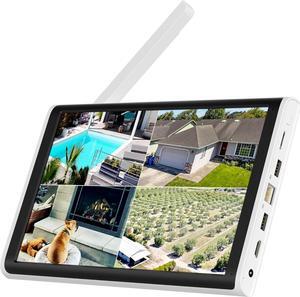 10 in Monitor NVR Without Hard Drive, with Power Adapter,Wireless Network Video Recorder Only Work with GAIEXCE Wireless Cameras,Motion Detection,24/7 Record