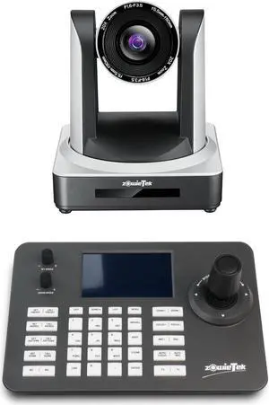 PTZ Camera PoE 20X with HDMI and SDI Outputs for Church...+ PTZ Camera Controller 4D Joystick Controller with 5 inch LCD Screen Decoding H.264 and H.265