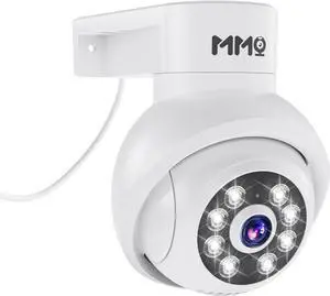 MMQ 5MP Outdoor Security Camera Wireless,PTZ WiFi Security Cameras Auto Track Security Camera, 2-Way Audio,Color Night Vision,Motion Alert,2.4G/5G