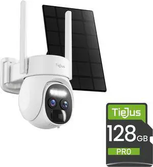 [10X Zoom Dual Lens Security Cameras Wireless Outdoor, 360° PTZ Solar Cameras for Home Security Outside, 2K Color Night Vision, Motion Alarm