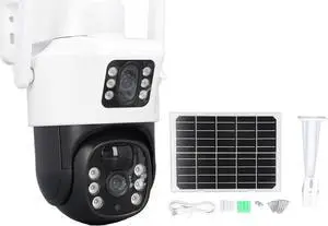 Walfront Solar Security Camera Outdoor CCTV Security Cameras Connected Internet Surveillance Video Networking Security Robots