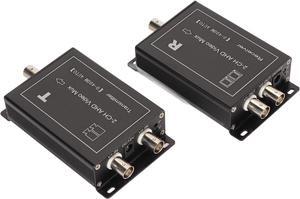 Video Multiplexer 2 Channel 400m Support AHD CVBS, Hot Swap Camera Video Multiplexer for Real Time , Long Distance and MultipleCompatibility