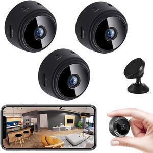 Spy Camera Hidden Camera,WiFi Mini Nanny Cam Wireless Camera for Home Office Security,Pet Dog Camera Indoor Outdoor Baby CameraSecret House Camera with Motion Detection Night Vision 1Pcs Black