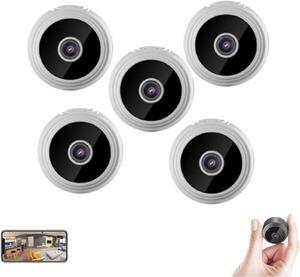 Hidden Camera,Mini Magnetic Security Camera,Mini Camera Hidden Camera 1080p HD,Mini Camera Wireless,Mini Security Camera for Indoor Outdoor (White,5pcs)