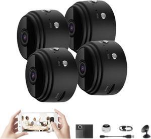 Hidden Camera,Hidden Camera with Audio/Video,Mini Camera Hidden Camera 1080p HD,Mini Security Camera,Mini Camera for Home Indoor Outdoor (Black,4pcs)