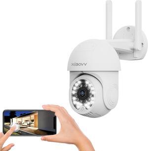 2MP Outdoor Wired Wi-Fi Camera Outdoor Security Camera with HD 2.4G WiFi with Features Like Human Motion Tracking Security Cameras Wireless Outdoor Night Vision Two-Way Talk SD Card Storage.