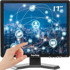 17 Inch Touch Screen Monitor 1280x1024 Support HDMI VGA AV USB BNC, 10 Points Capacitive Touch TFT LED Monitor for Laptop PC Xbox PS5/PS4 Switch POS Systems Built-in LounSpeakers