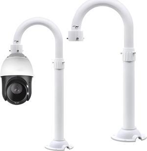 CCTV Security Camera Mount Bracket, Telescopic Adjustable High Speed Dome PTZ Camera Mounting Bracket Aluminum Alloy Vertical Mount Extension Rod (U Type 23.6-47.2 inch)