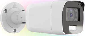 4K 8MP Color VU PoE IP Bullet Camera Outdoor, F1.0 Aperture, 1/1.2" Sensor, 131ft Colorful Imaging, AI VCA, Human/Vehicle Detection, 4K-25fps, Mic, Metal, 130dB WDR, 2.8mm Lens, Hik-Connect/iVMS-4200