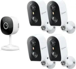 GALAYOU Cameras for Home Security Outside- WiFi Surveillance Indoor/Outdoor, Security Cameras with Two-Way Audio, Clear Night Vision, Cloud/SD Storage