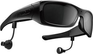 Full HD 1080P Camera Glasses with Bluetooth Headset Wearable Camera for Android Smartphone Polarized Sunglasses UV400