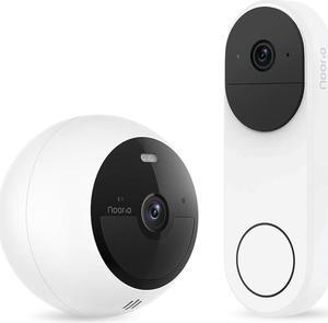 Noorio Home Security System with Video Doorbell D110 x1, Camera B210 x1