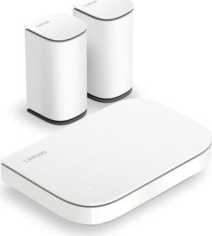 Linksys Multi-gig Micro Mesh WiFi 6 System | Connect 100+ Devices | Up to 5,000 Sq Ft | Speeds of up to 3.0 Gbps | 3Pk | No App Required | 2024 Release