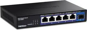 TRENDnet 6-Port Unmanaged 2.5G Switch with 10G SFP+Port, TEG-S5061, 5 x 2.5GBASE-T Ports, 45Gbps SwitchingCapacity, Fanless, Wall Mountable,Lifetime Protection,Black TRENDnet 6-Port Unmanaged 2.5G Switch with 10G SFP+Port, TEG-S5061, 5 x 2.5GBASE-T Ports, 45Gbps SwitchingCapacity, Fanless, Wall Mountable,Lifetime Protection,Black