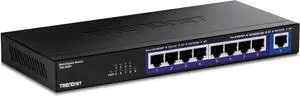 TRENDnet 9-Port Multi-Gig Switch, TEG-S591, 8 x 2.5G RJ-45 Ports, 1 x 10G RJ-45 Port, 60Gbps Switching Capacity, Lifetime Protection, Black
