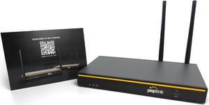 Peplink B-One Gigabit Dual WAN WiFi Router for Wireless Internet | 1GBps Throughput | 2X WAN Port, 4X LAN Port, Dual-Band 2X2 MIMO Wi-Fi | WAN Smoothing for Small Office & Home Connectivity