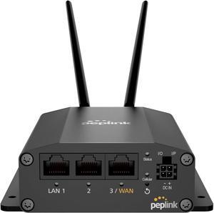 Peplink Cellular Router MAX BR1 Mini Core | High Speed 150Mbps Single Cellular LTE Computer Modem with Gigabit Ethernet WAN, 2x SMA Cellular Antennas | Redundant SIM Slots | Designed for Security