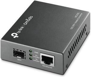 TP-Link Omada 10G Multi-Gigabit SFP Media Converter, 1G/2.5G/5G/10Gbps RJ45 Port, Hot-Swappable SFP+ Slot, IEEE 802.3an/ae/aq, LED Indicators, Plug & Play Fiber Optics Extension