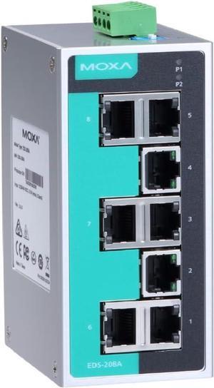 Moxa EDS-208A Ethernet- 8-Port Compact unmanaged Ethernet switches