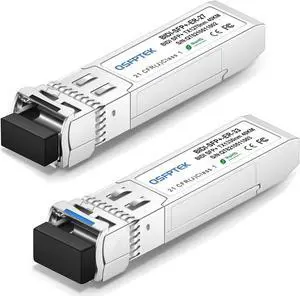 10GBASE-BiDi ER+ SFP+ SMF Transceiver, 10Gbe Mini gbic, Bi-Directional Module Compatible with Cisco SFP-10G-BX60U/SFP-10G-BX60D 1270nm/1330nm-TX/1330nm/1270nm-RX, DDM LC, up to 60km