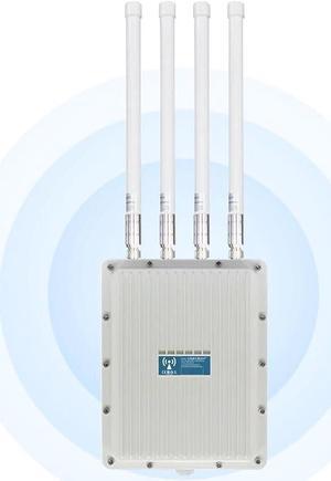KuWFi WiFi 6 Wireless AP Router WiFi Extender Signal Booster Outdoor Indoor Long Range 360-degree omnidirectional Access Point WiFi Dual Band 1800Mbps Supports AP/Gateway/Repeater