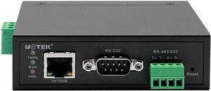 UOTEK RS232 to 100M Ethernet Device Server RS85 RS422 TCPIP 10/100M TCP/IP to 1 Port RS-232/485/422 Serial Device Server UT-6801A(DIN-Rail Mounted)