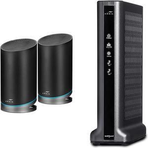 ARRIS Surfboard mAX Pro W133 Tri-Band Mesh Wi-Fi 6 System & T25 DOCSIS 3.1 Gigabit Cable Modem | Comcast Xfinity Internet & Voice | Two 1 Gbps Ports | 2 Telephony Ports