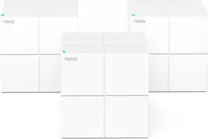Tenda Nova Mesh WiFi System MW6 - Covers up to 3500 sq.ft - AC1200 Whole Home WiFi Mesh System - Gigabit Dual-Band Mesh Network - Replaces Wireless Router and WiFi Extender - 3-Pack