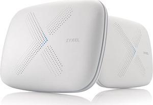 Zyxel Multy X Tri-Band AC3000 Whole Home Wi-Fi Mesh System. Router and Satellite - Pack of 2 [WSQ50]