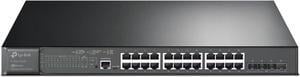 TP-Link TL-SG3428XMP | Jetstream 24 Port Gigabit Smart Managed L2+ PoE switch | 24 PoE+ Port @384W, 4 * 10GE SFP+ Slots | Support Omada SDN | IPv6 and Static Routing