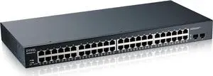 ZYXEL 48-Port Gigabit Ethernet Smart Switch (GS1900-48) - Managed, Rackmount, Limited Lifetime Protection