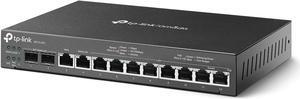 TP-Link ER7212PC | Omada Router, PoE Switch & Controller 3-in-1 Gigabit VPN Router | Up to 4 WAN | 8 PoE+ LAN Port @ 110W | Fanless | Easy Installation | Load Balance