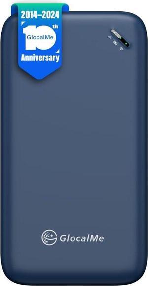 GlocalMe UPP 4G LTE Portable WiFi Hotspot Device for Travel, Pocket WiFi Mobile Hotspot Device with Global 1GB Data, Available in Over 200 Countries, No Contract Or SIM Card Required (Blue)