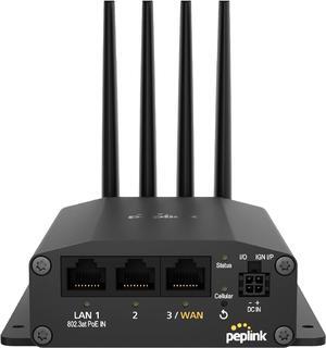Peplink Cellular Router MAX BR1 Mini - 5G Router | 5G/LTE Cellular Modem | 3 Ethernet LAN Connections (no WiFi/GPS) | Redundant SIM Slots, Built-in eSIM | Upgradeable to Dual WAN | VPN Capable