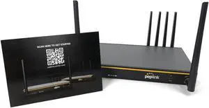 Peplink B One 5G - Gigabit Dual WAN Cellular WiFi Router for Wireless Internet - 1Gbps Throughput, Wi-Fi 6, Dual-Band, 4 LAN Ports, Supports 150 Users, Peplink App Setup