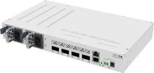 MikroTik CRS504-4XQ-IN Cloud Router Switch 650MHz 4xQSFP28 Compatible with 40G, 25G, 10G, and 1G Fiber Connections