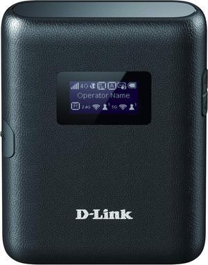 D-Link DWR-933 4G+ LTE-Advanced Cat 6 Wi-Fi Hotspot, 300 Mbps, Portable, Battery-Powered Up to 14 Hours, Dual-Band Wireless AC1200, Unlocked