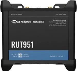 Teltonika RUT951 4G LTE Cat 4 Router with Wi-Fi | 150 Mbps | RUT951A00800 | North America