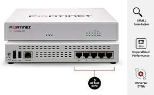 FORTINET FortiGate-40F Firewall Appliance - 5 Gigabit Ethernet RJ45 Ports, Ideal for Small Businesses (Appliance Only, No Subscription) (FG-40F)