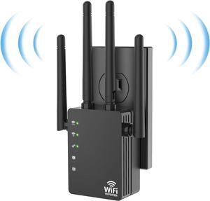 WiFi Extender Signal Booster, Broad Coverage Up to 12880 Sq. ft and 105 Devices, WiFi Extender with 1200Mbps Dual Band 5GHz/2.4GHz, WiFi Booster with Ethernet Port, Internet Extender Booster