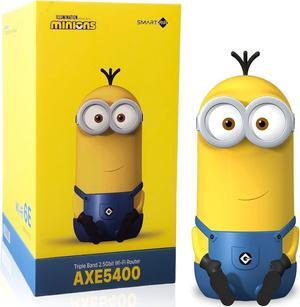Davolink Minions Kevin Wi-Fi 6E Router, AXE5400, Tri Band Internet Router, 6GHZ, Gigabit,High Speed Performance, Wide Coverage, Best for Gaming and VR