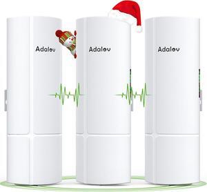 3PCS Wireless Bridge Kit, Gigabit Point to 2 Points Outdoor WiFi Bridges for 3Km Long Range Network Expansion, 5.8G High Speed WiFi to Ethernet CPE with 1000Mbps LAN Port for Garage, Barn, Farm