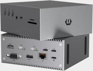 16 in 2 Docking Station, SUTOUG USB C Hub- Dual 4K HDMI, 6 USB, VGA, RJ45, SD/TF Card Reader - Triple Display for MacOS with Thunderbolt 3 (Not for M1)