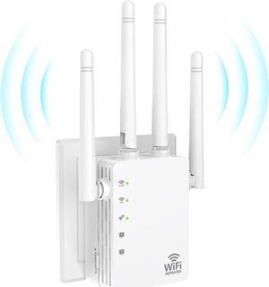 WiFi Extenders Signal Booster for Home Long Range Up to 12880 sq. ft & 105 Devices, WiFi Extender Signal Booster, Internet Extender WiFi Booster, Long Range WiFi Extender, 1200Mbps WiFi Extender