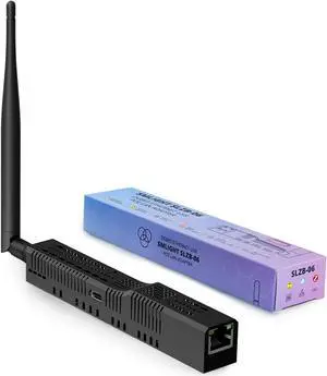 SMLIGHT SLZB-06 - Zigbee 3.0 to Ethernet,USB,and WiFi Gateway Coordinator with PoE,Universal Zigbee USB Gateway for Home Assistant/ Zigbee2MQTT/ZHA,Wireless Zigbee 3.0 USB Adapter