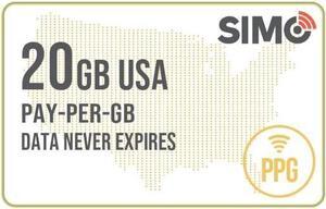 Solis US Pay-Per-GB Card 20GB